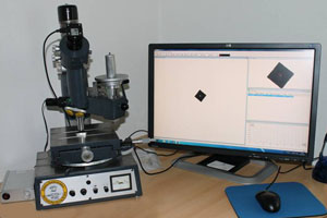 Semi automated micro hardness tester